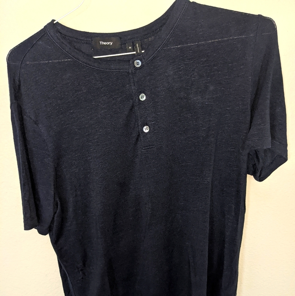 Theory Short Sleeve Henley